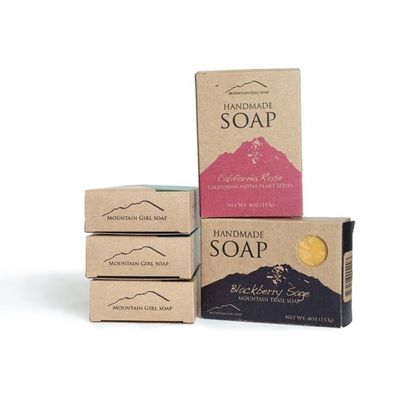Custom Logo Printed Kraft Paper Soap Packaging Box FSC Approval